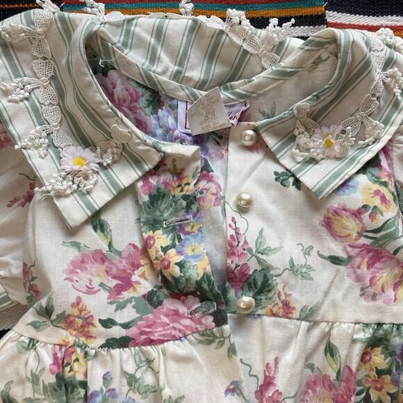 Vintage Sarah Kent Fancy Party Dress. Size 4T. USA. Polycotton. Pockets. 1980's. - Picture 10 of 16